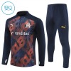 Olympique Marseille Training Sweatshirts Quarter-zip 2024-25 Marine Für Kinder